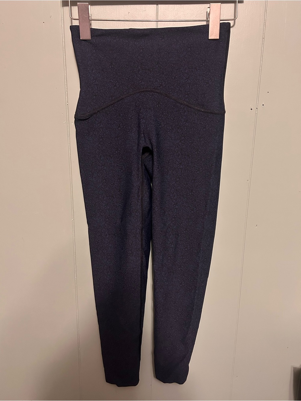 SPANX High-Waist Navy Ponte Leggings with Contour Seam